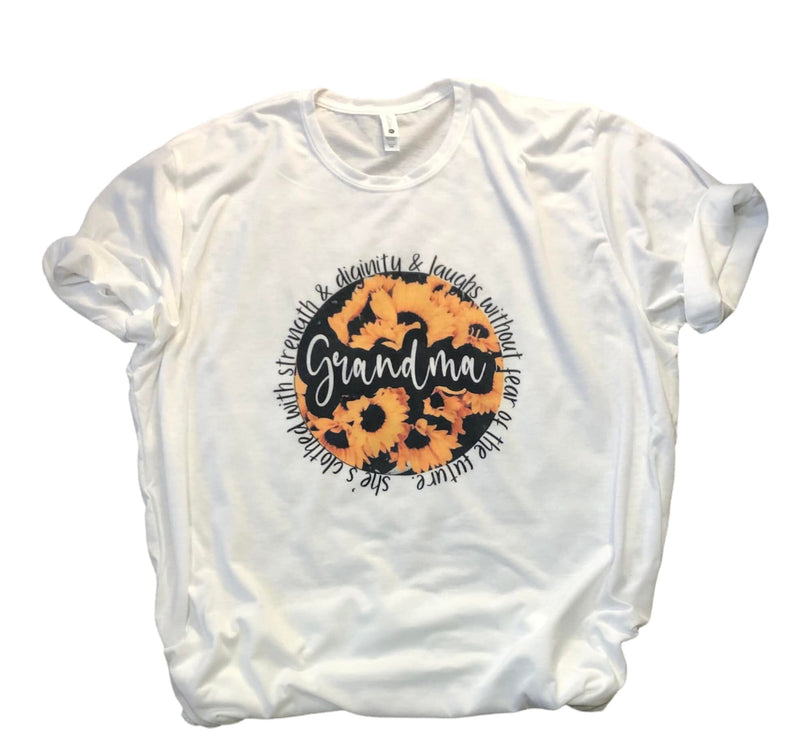 Proverbs 31 Grandma Sunflower Unisex Tee