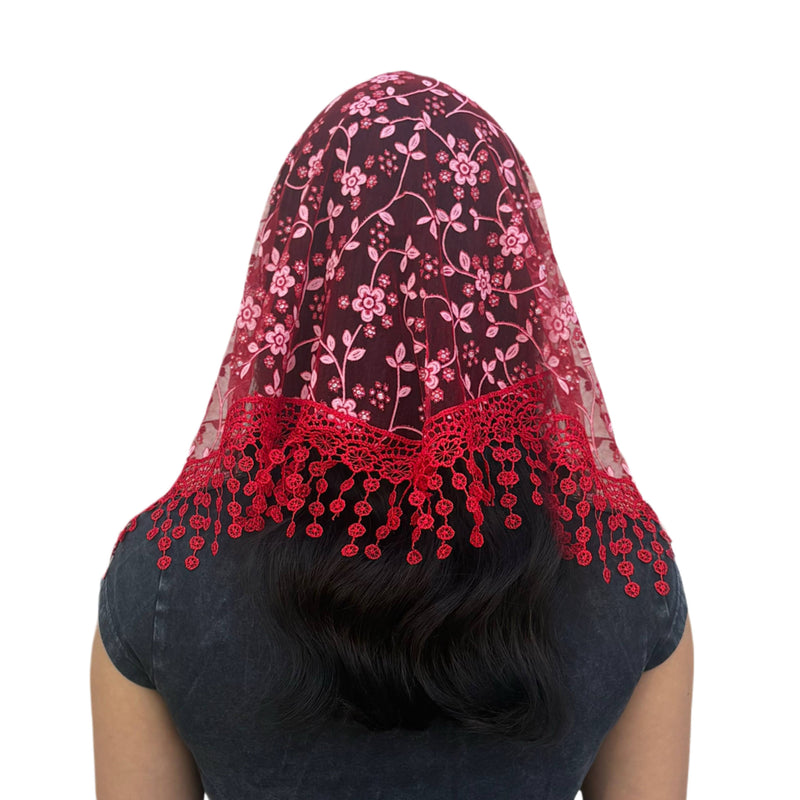Veil ~ Cherry Blossom - RED