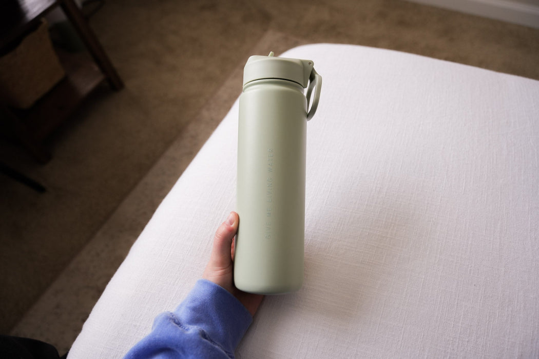 Give Me Living Water - Minimalist Water Bottle