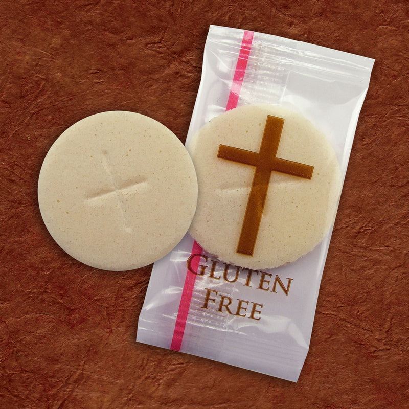 Gluten-Free Communion Wafers – 1 3/8" Individually Wrapped | Safe, Fresh, Dedicated Gluten-Free Bakery | 25 Wafers per Box