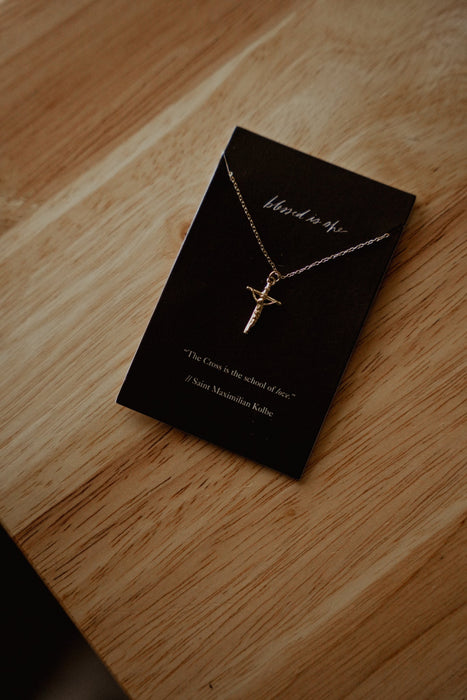 Women's Gold Crucifix Necklace