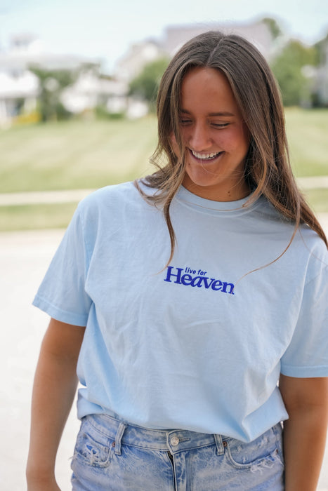 Live For Heaven Embroidered Tee