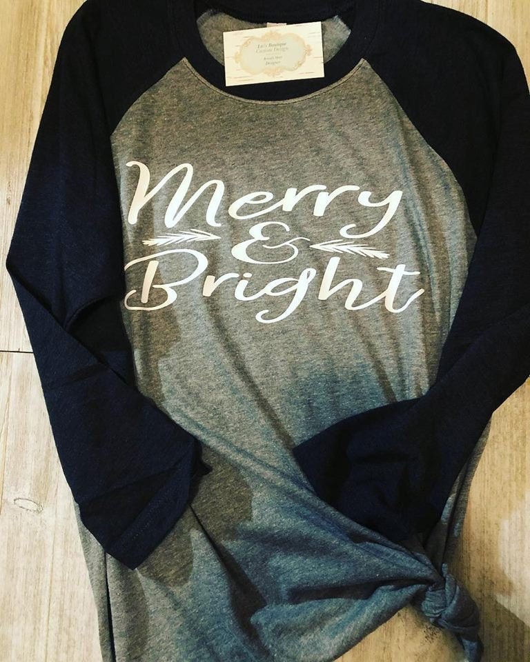 Merry & Bright Christmas Shirt