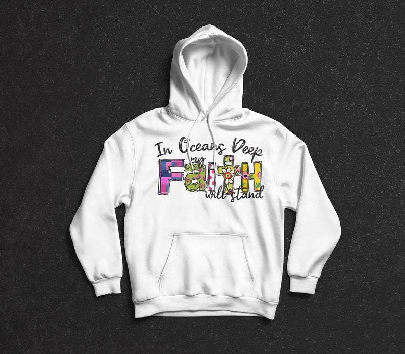 In Oceans Deep My Faith Will Stand - Colorful