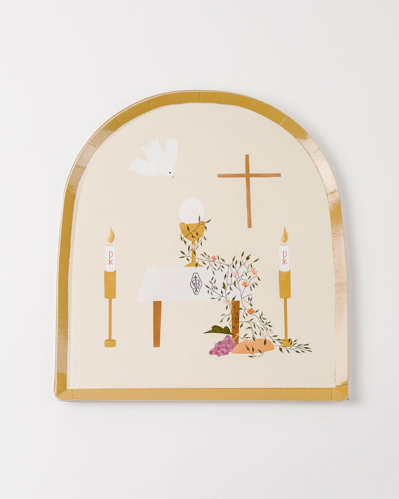 First Communion Dinner Plates