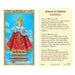 Laminated Holy Card - Infant Jesus of Prague - 25 Pcs. Per Package