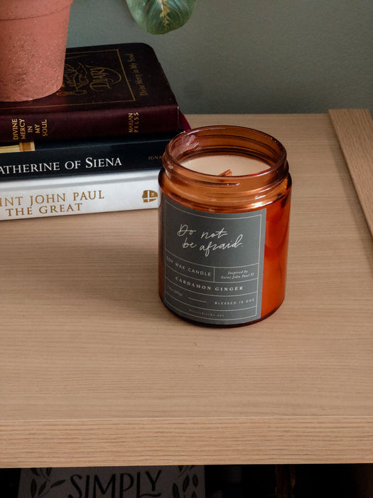 Do Not Be Afraid // Saintly Scents Candle inspired by St. JPII