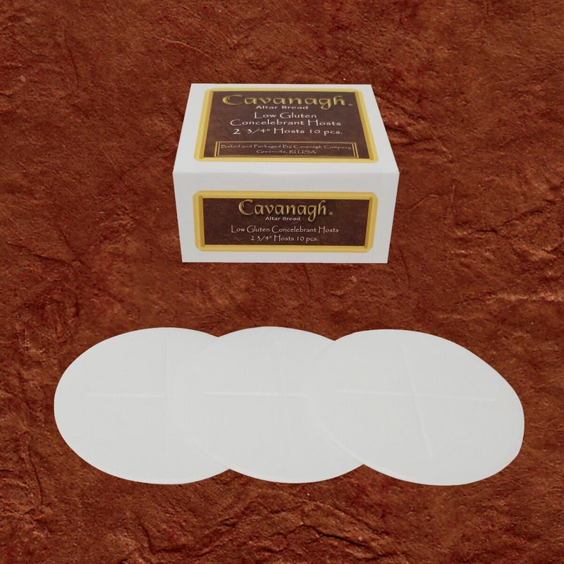 Low Gluten Communion Wafers – 2 3/4" Large Size | Approved for Catholic Mass | 10 Wafers per Bag | Under 20ppm Gluten