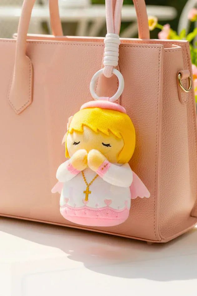 Guardian Angel Girl Catholic Mini 4.75" Plush Doll — Divine Protection