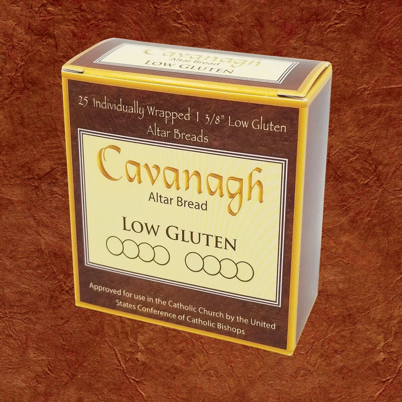 Low Gluten Communion Wafers – 1 3/8" Individually Wrapped | Approved for Catholic Mass | 25 Wafers per Box | Under 20ppm Gluten