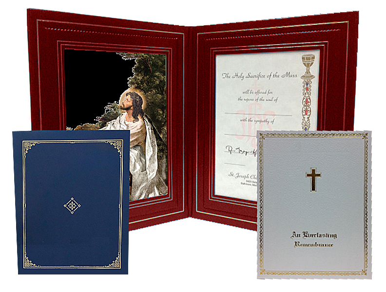 Leatherette Memorial Folder Set