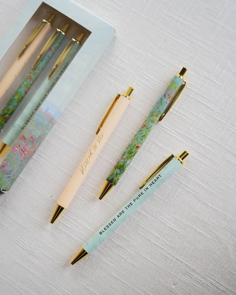 Pure in Heart Inspirational 3-Pen Set