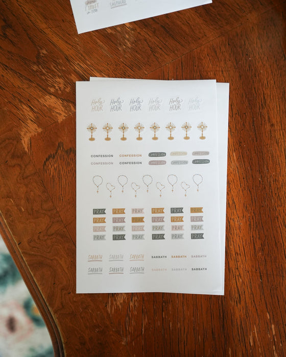 Catholic Planner Stickers