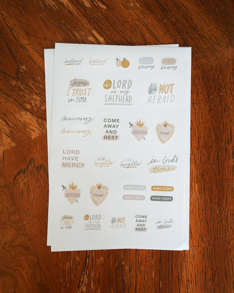 Catholic Planner Stickers