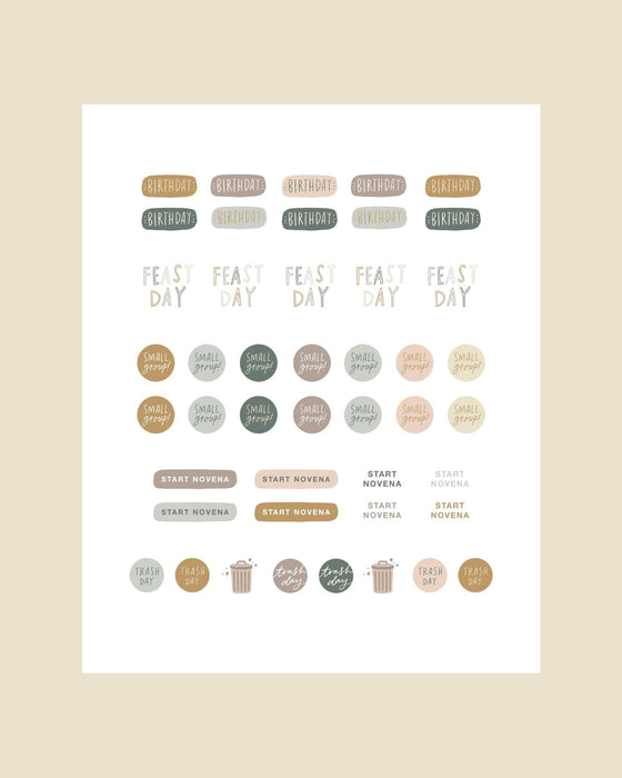 Catholic Planner Stickers