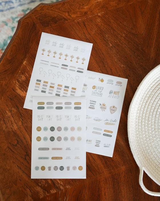 Catholic Planner Stickers