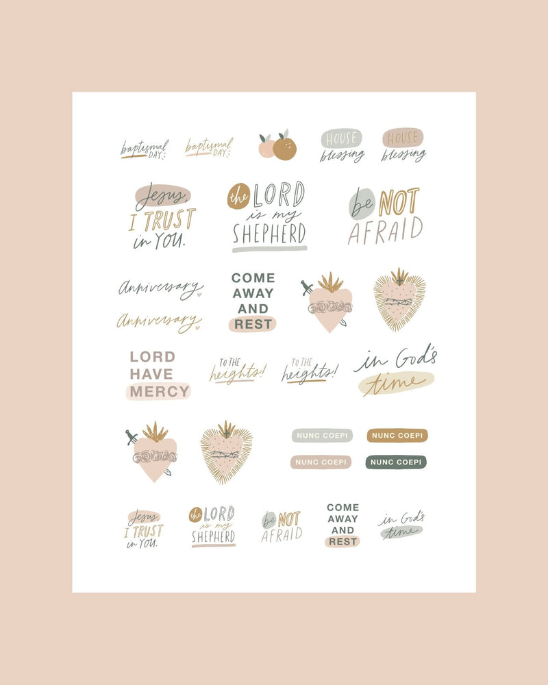 Catholic Planner Stickers