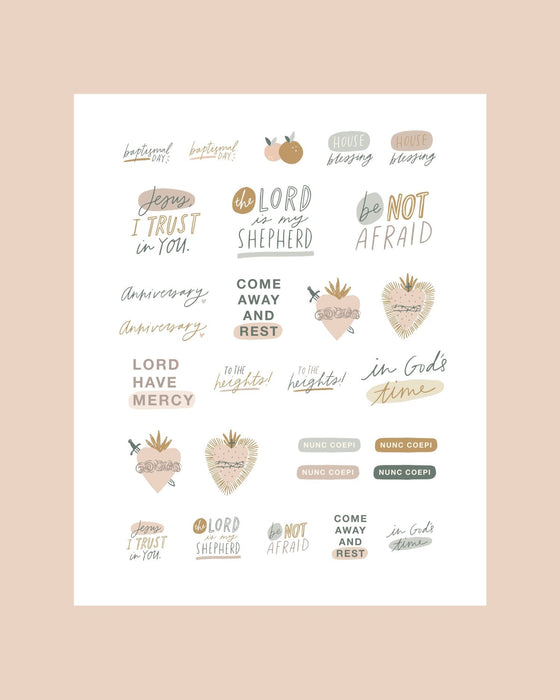 Catholic Planner Stickers