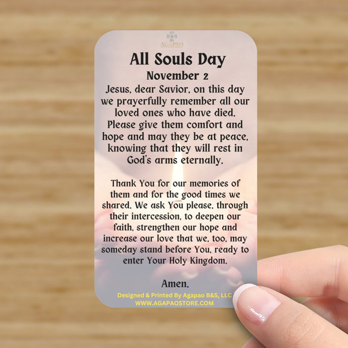 All Saints/Souls Day Prayer Cards