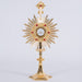 T
raditional Monstrance in 24kt. gold-plate