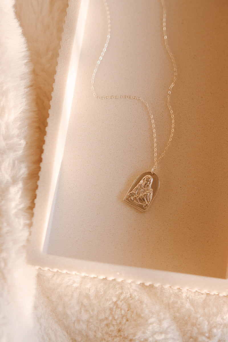 St. Catherine of Sweden Necklace in Sterling Silver