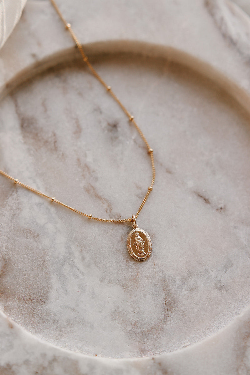 Dainty Miraculous Medal Necklace
