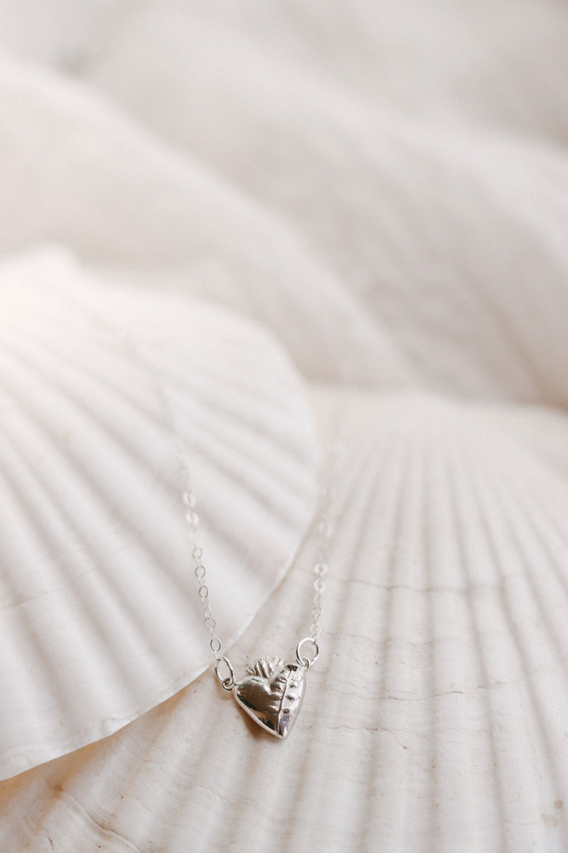 Chaste Heart Of St. Joseph Necklace In Sterling Silver