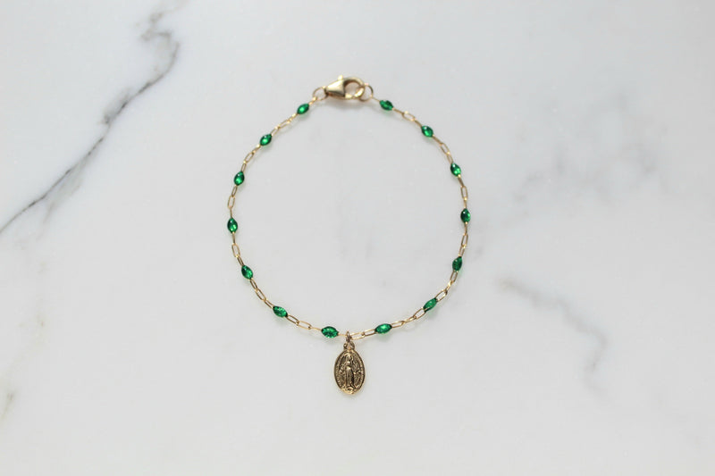 Sweet Advocate Miraculous Medal Bracelet