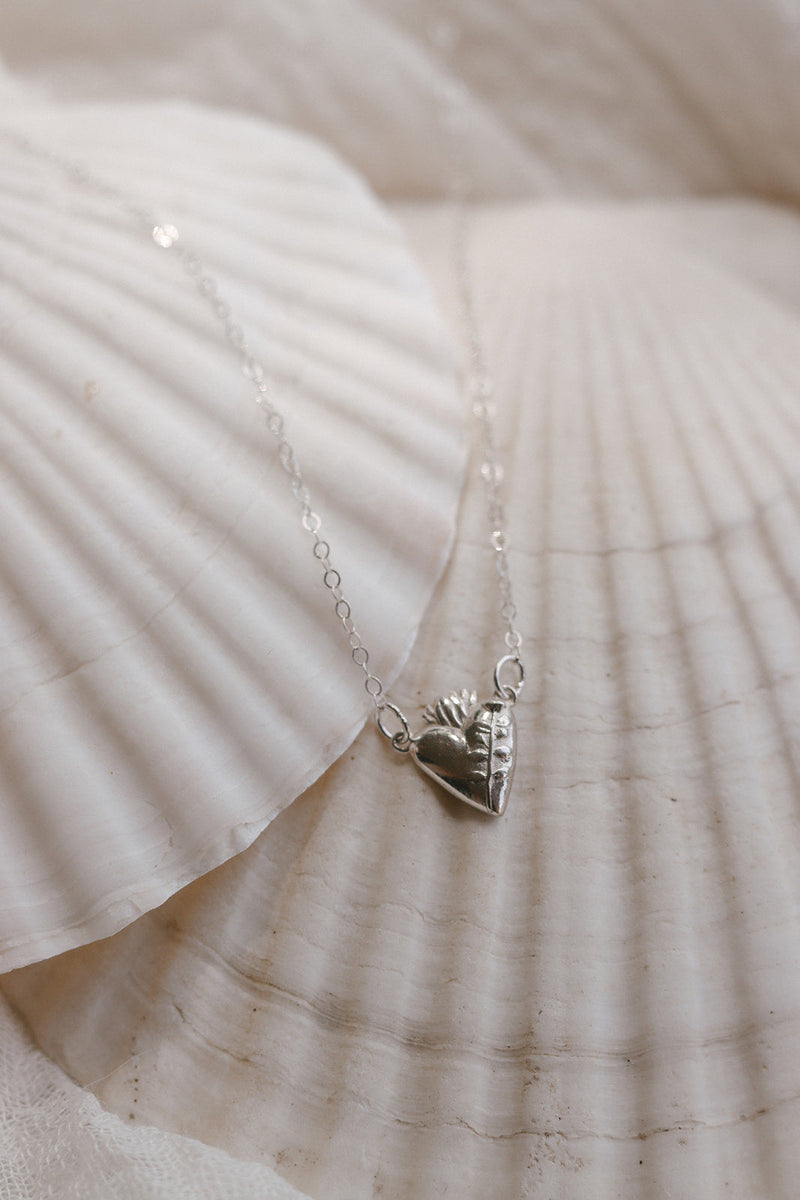 Chaste Heart Of St. Joseph Necklace In Sterling Silver