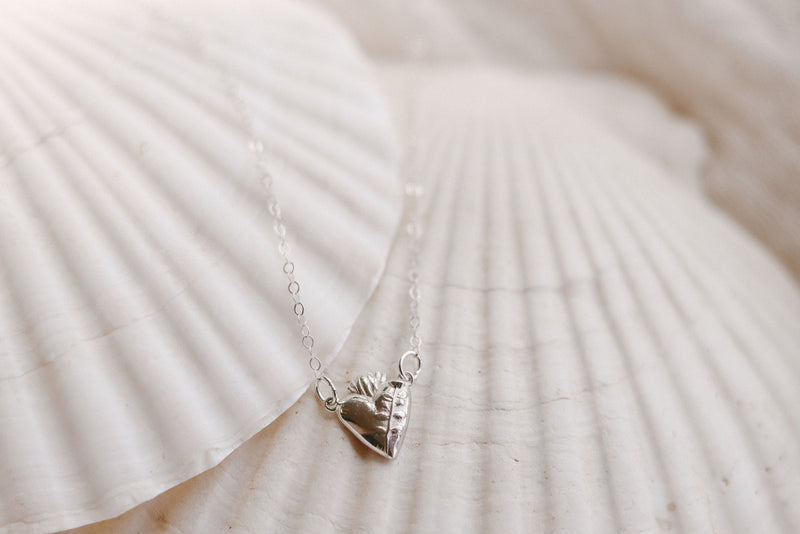 Chaste Heart Of St. Joseph Necklace In Sterling Silver