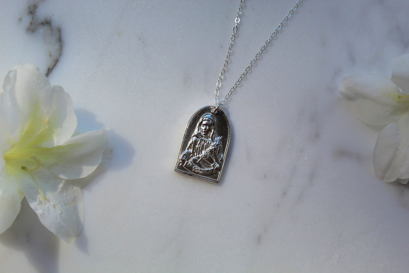 St. Catherine of Sweden Necklace in Sterling Silver