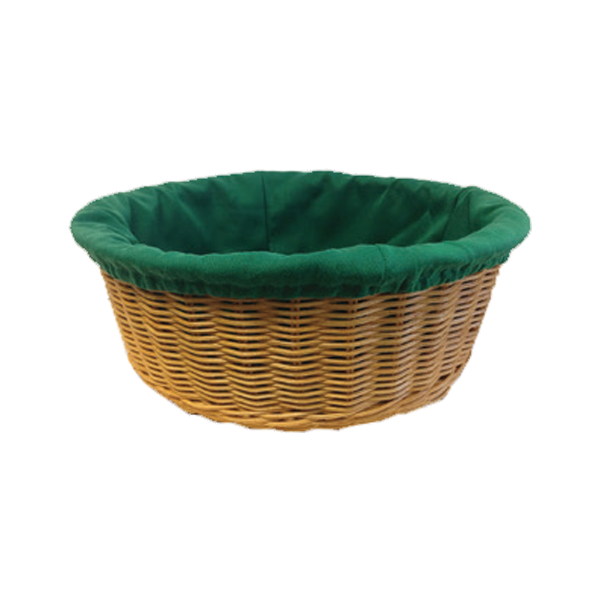 #454 Round Collection Basket | 12" Parish Offering Basket | Catholic Church Goods