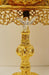 Gothic Gold Plated Monstrance with Glass Enclosed Luna
