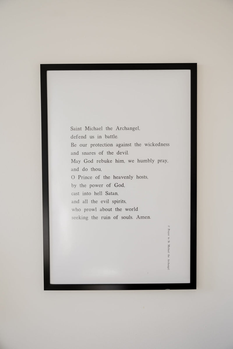 Saint Michael Prayer Poster (24x36)
