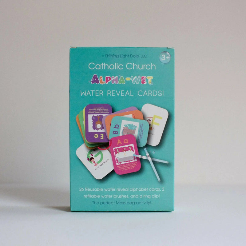 Catholic Church Alpha-Wet Water Reveal Cards