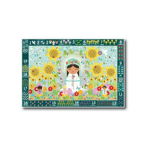 Mary Garden Counting Search & Find Giant Floor Puzzle 24" x 36"