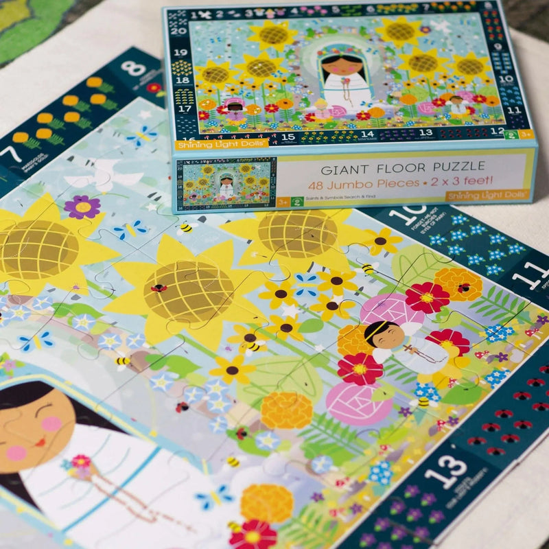 Mary Garden Counting Search & Find Giant Floor Puzzle 24" x 36"