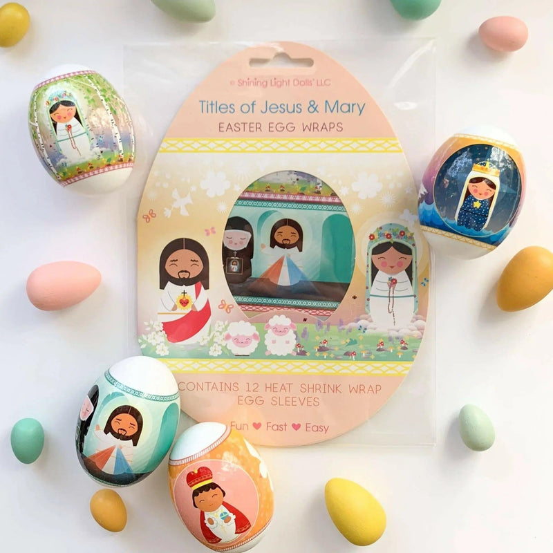 Titles of Jesus and Mary Easter Egg Wraps