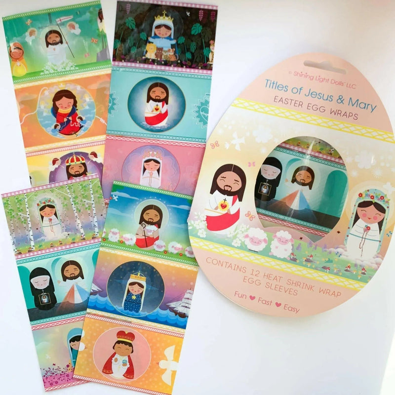 Titles of Jesus and Mary Easter Egg Wraps
