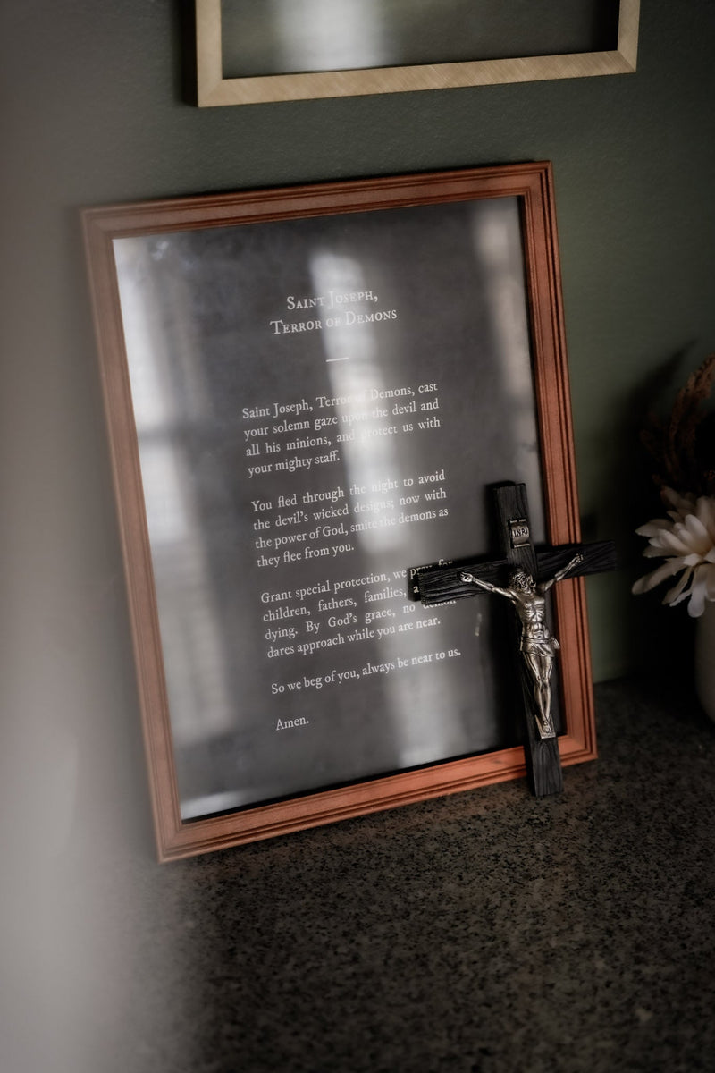 St. Joseph Terror of Demons Prayer Poster (2 Sizes)