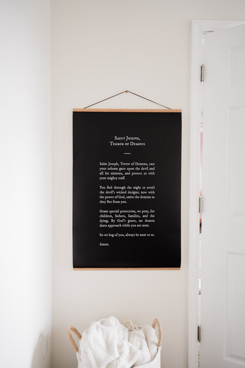 St. Joseph Terror of Demons Prayer Poster (2 Sizes)
