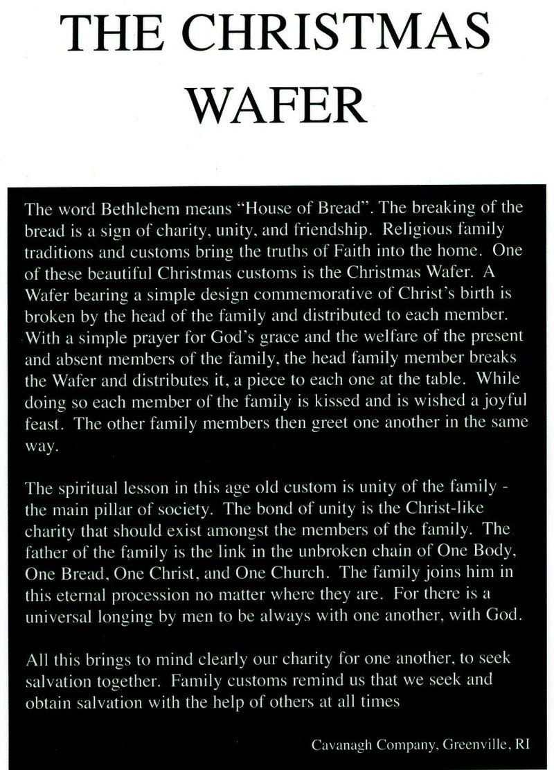 Christmas Wafers – Pack of 100 | White or Pink | Traditional Oplatki for Holiday Celebrations