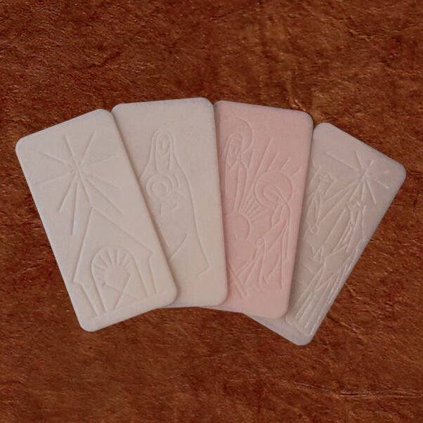 Christmas Wafers – Pack of 100 | White or Pink | Traditional Oplatki for Holiday Celebrations