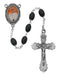 Pope Rosary with 6x8mm Black Beads