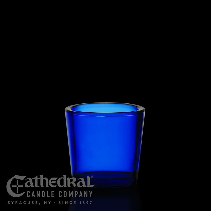 10- Hour Votive Light Glasses - Blue