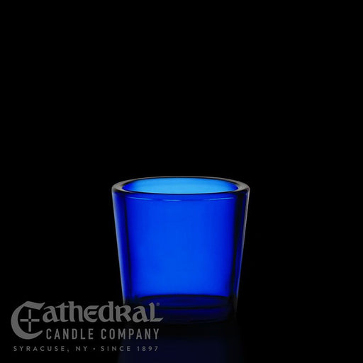 10- Hour Votive Light Glasses - Blue