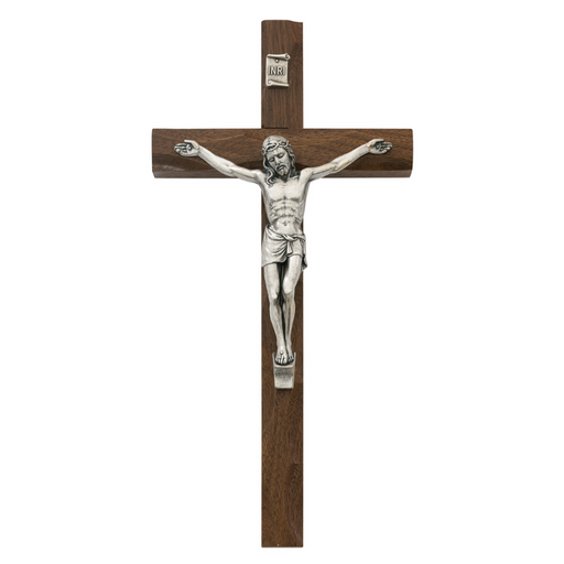 10" Carved Walnut Crucifix Crucifix Crucifix Symbolism Catholic Crucifix items