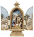 10”H Holy Family Triptych In Bethlehem