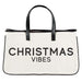 11" H Canvas Tote - Christmas Vibes