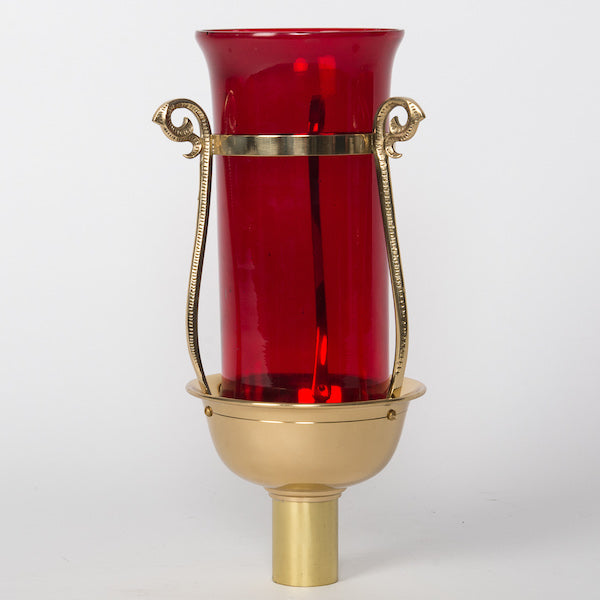 11" Solid Brass Sanctuary Lamp Converter